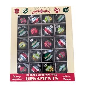 Christopher Radko Shiny Brite Ornaments New
